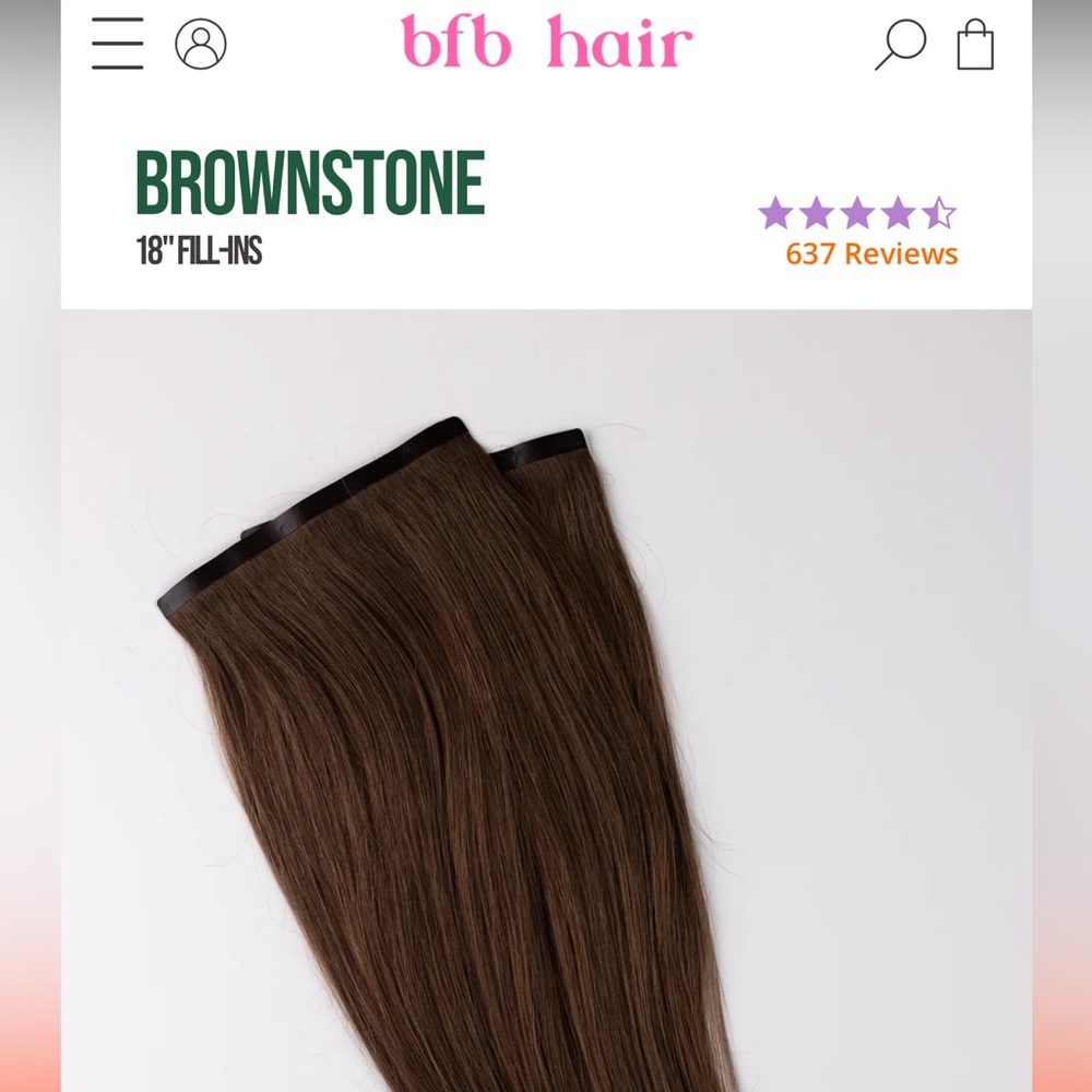 BFB Hair Barefoot Blonde Clip-in Hair Extension 18” - Brownstone Shade